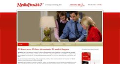 Desktop Screenshot of mediapros247.com